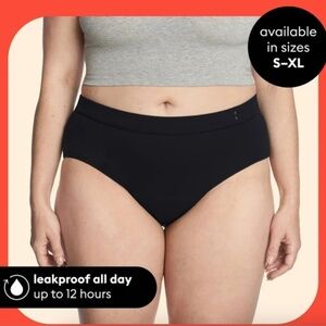 Thinx Leak Proof Brief Period Underwear, S New Moderate Cotton